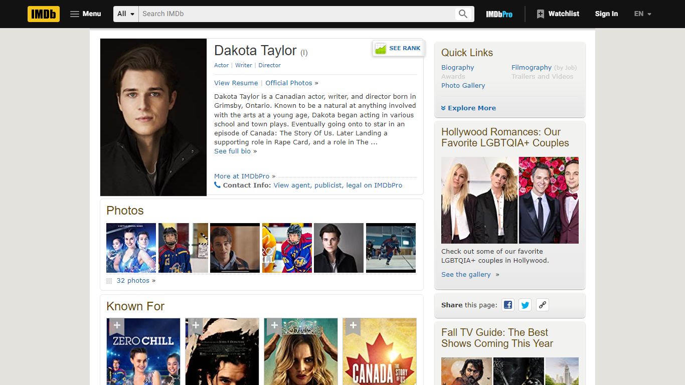 Dakota Taylor - IMDb